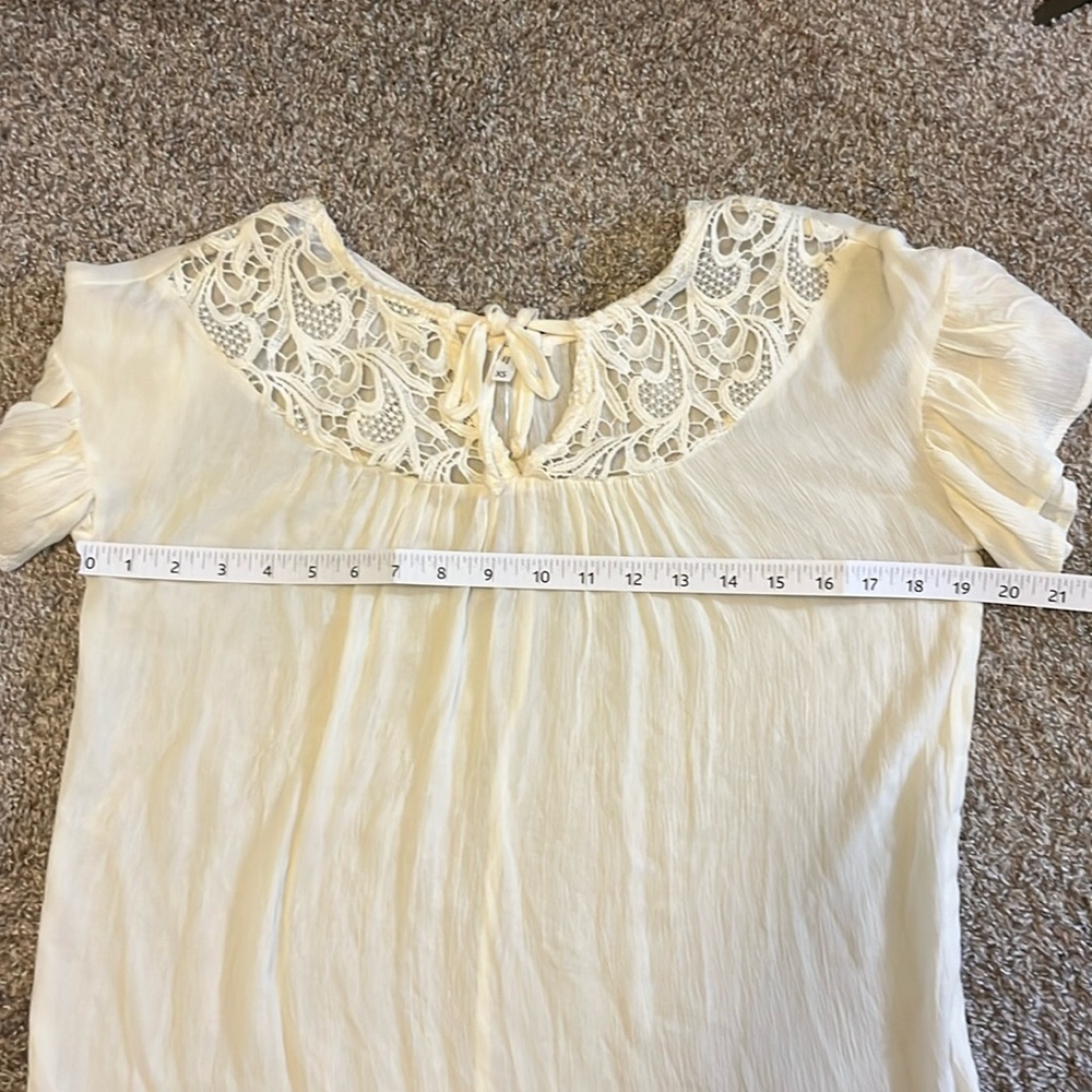 NWT Maurice’s White crochet Women's Top size XS - Picture 9 of 9